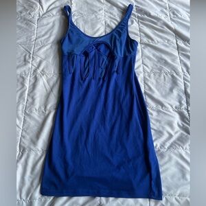 BLUE SLIP-ON OUT AND ABOUT DRESS